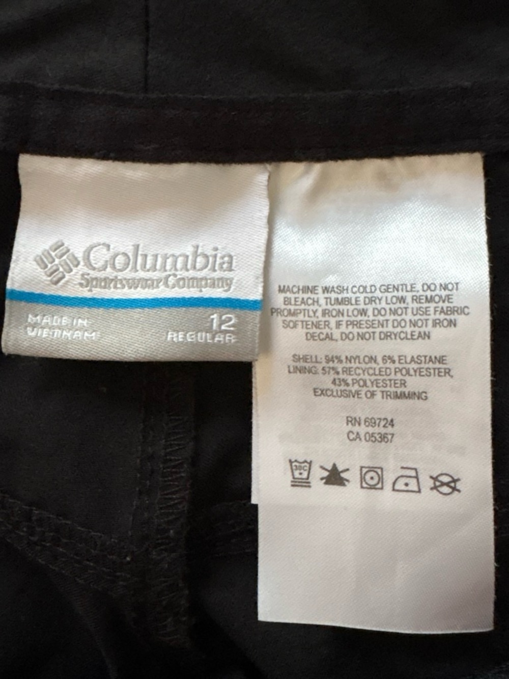 Columbia Black Boot Cut Active Pants - Picture 5 of 6